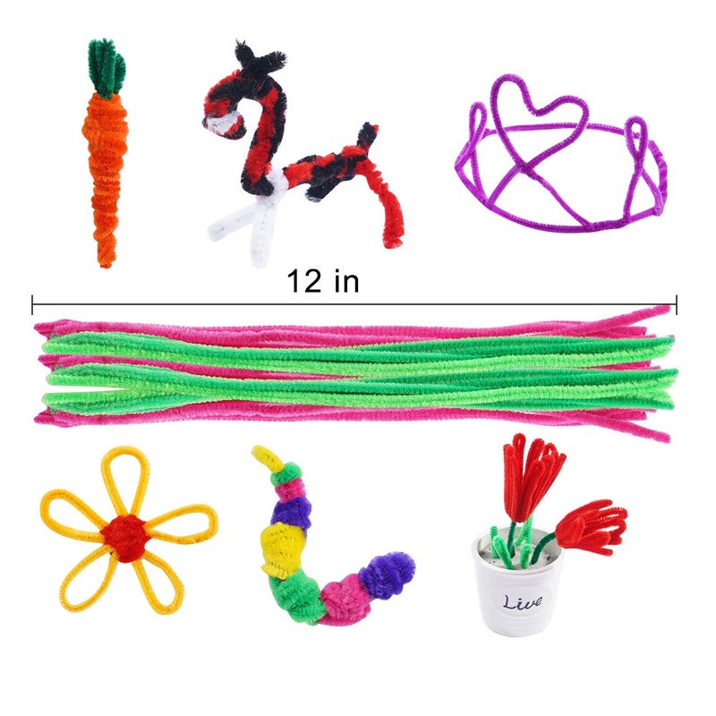CVNDKN Pipe Cleaners,1600 Pieces Pipe Cleaners Crafts Pipe Cleaners Craft Supplies in 32 Colors Chenille Stems for Home and School DIY Art Crafts (0.23 x 11.8 Inches) - Image 2